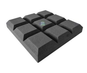 Bevel Grid Acoustic PU Foam -gray